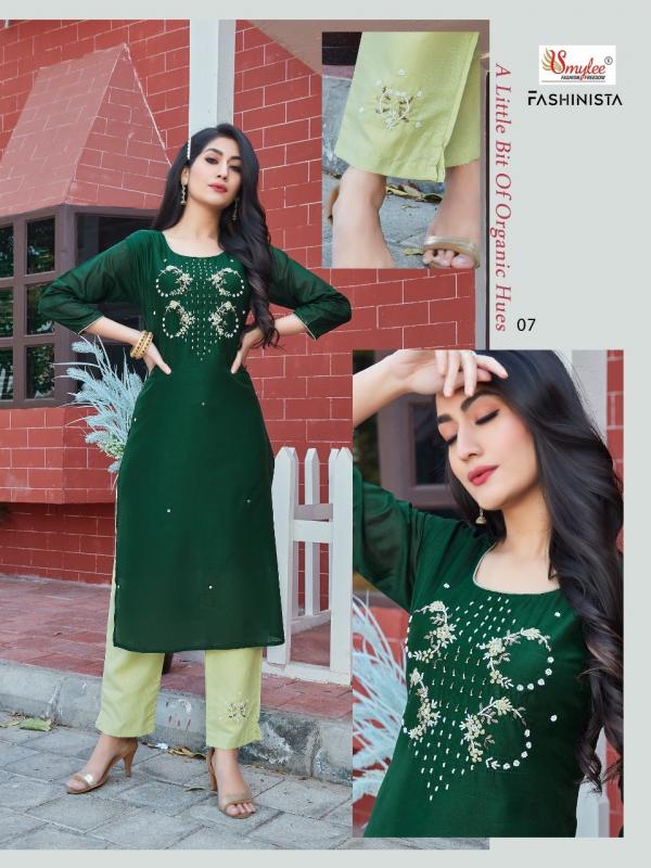 Smylee Fashionista Designer Silk Kurti With Bottom 